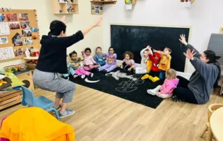 Dramavision session at our nursery in Muswell Hill