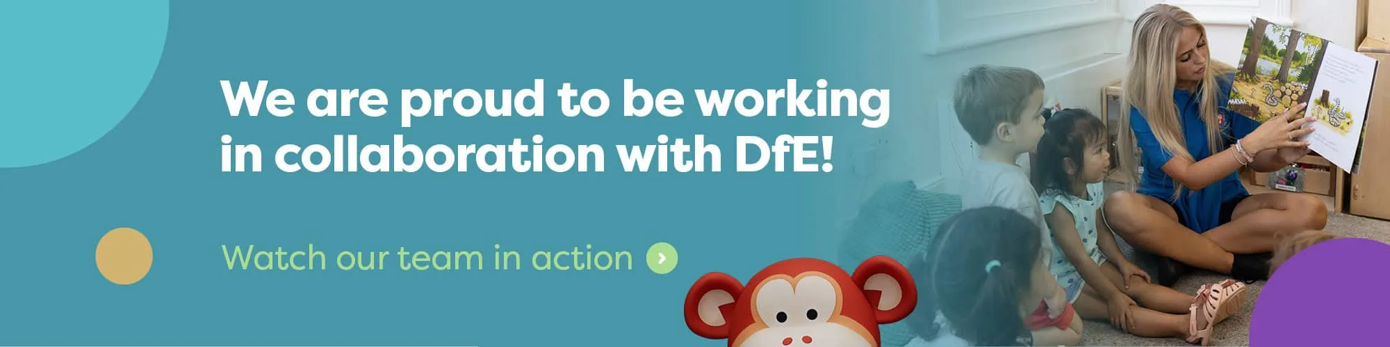 We are proud to be working in collaboration with DfE!